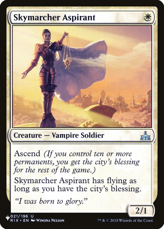 Skymarcher Aspirant [The List] | Cracking-Singles