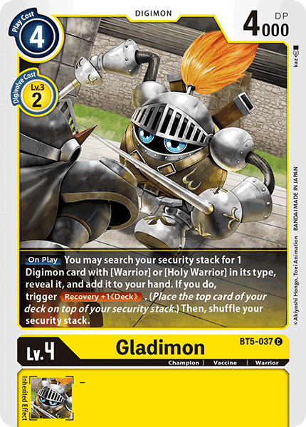 Gladimon [BT5-037] [Battle of Omni] | Cracking-Singles