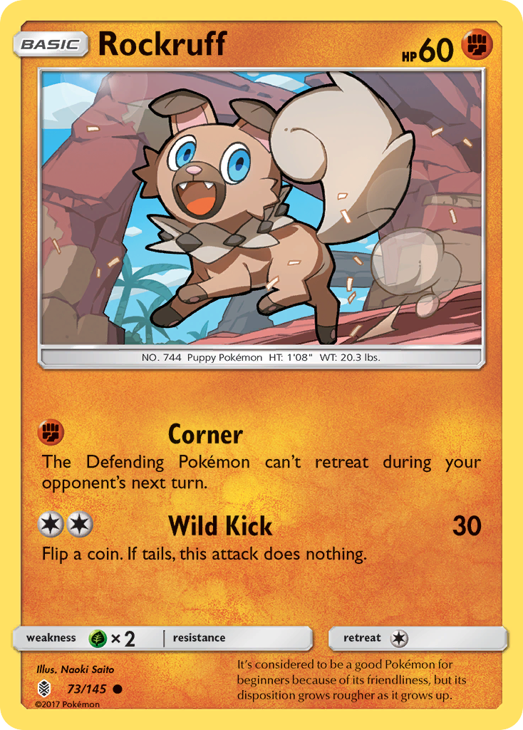 Rockruff (73/145) [Sun & Moon: Guardians Rising] | Cracking-Singles