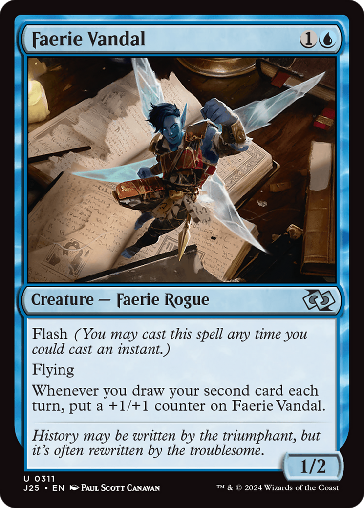 Faerie Vandal [Foundations Jumpstart] | Cracking-Singles