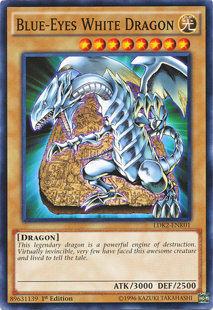 Blue-Eyes White Dragon (Version 4) [LDK2-ENK01] Common | Cracking-Singles