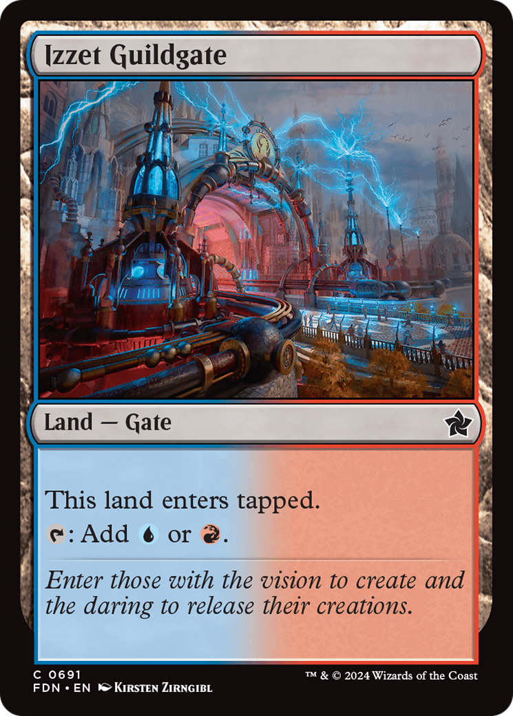 Izzet Guildgate [Foundations] | Cracking-Singles