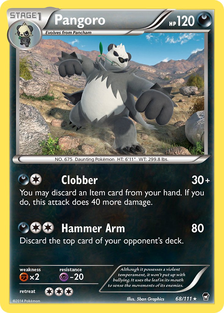 Pangoro (68/111) (Theme Deck Exclusive) [XY: Furious Fists] | Cracking-Singles