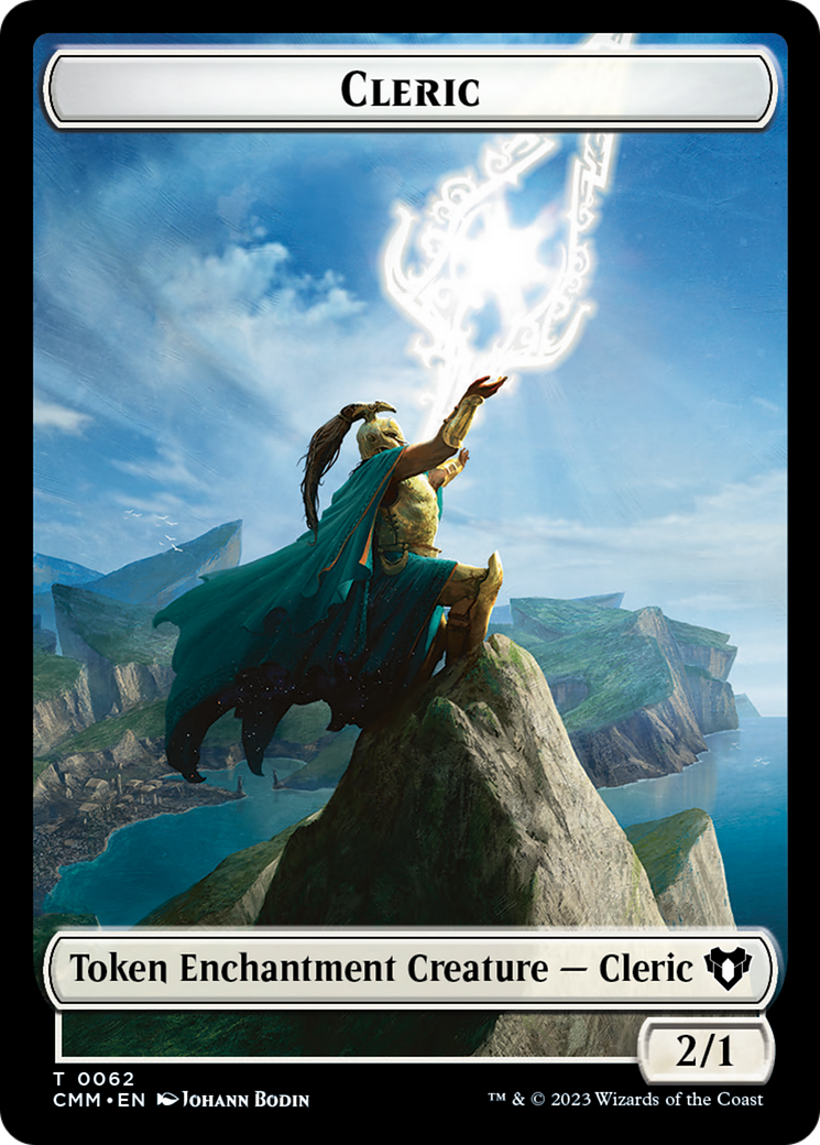 Elf Warrior // Cleric Double-Sided Token [Commander Masters Tokens] | Cracking-Singles