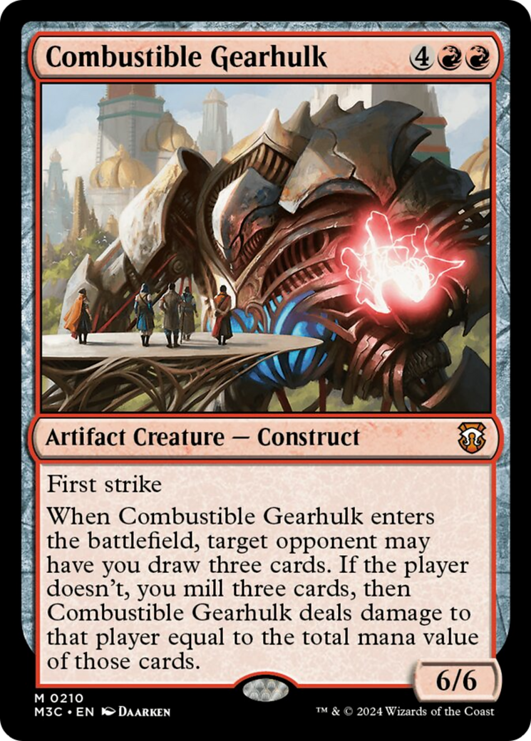 Combustible Gearhulk (Ripple Foil) [Modern Horizons 3 Commander] | Cracking-Singles