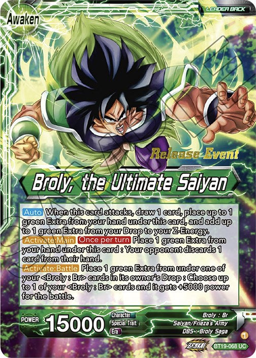 Broly // Broly, the Ultimate Saiyan (Fighter's Ambition Holiday Pack) (BT19-068) [Tournament Promotion Cards] | Cracking-Singles