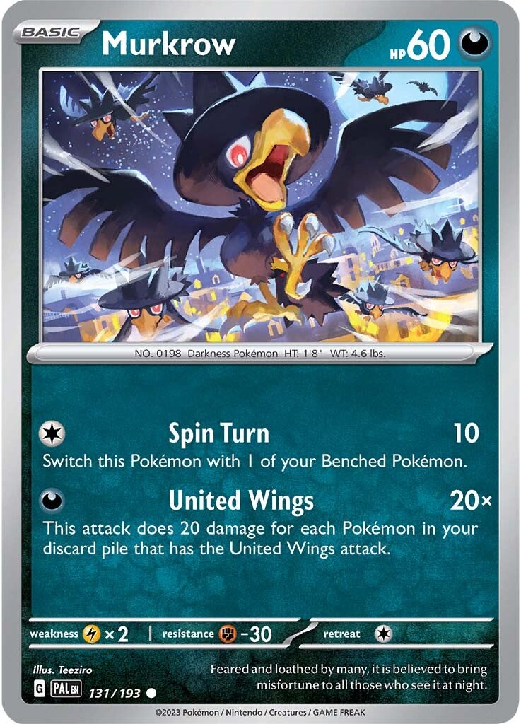 Murkrow (131/193) [Scarlet & Violet: Paldea Evolved] | Cracking-Singles