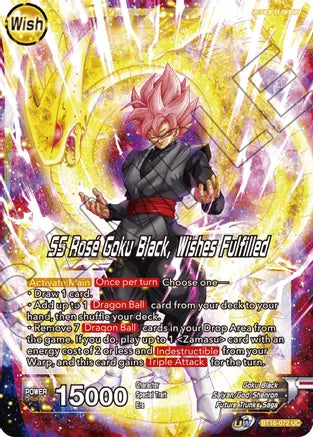 Zamasu // SS Rose Goku Black, Wishes Fulfilled (BT16-072) [Realm of the Gods] | Cracking-Singles