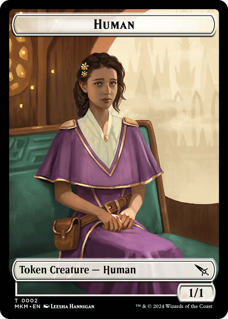 Human Token [Murders at Karlov Manor Tokens] | Cracking-Singles