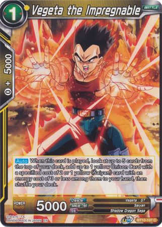 Vegeta the Impregnable (BT10-107) [Rise of the Unison Warrior 2nd Edition] | Cracking-Singles