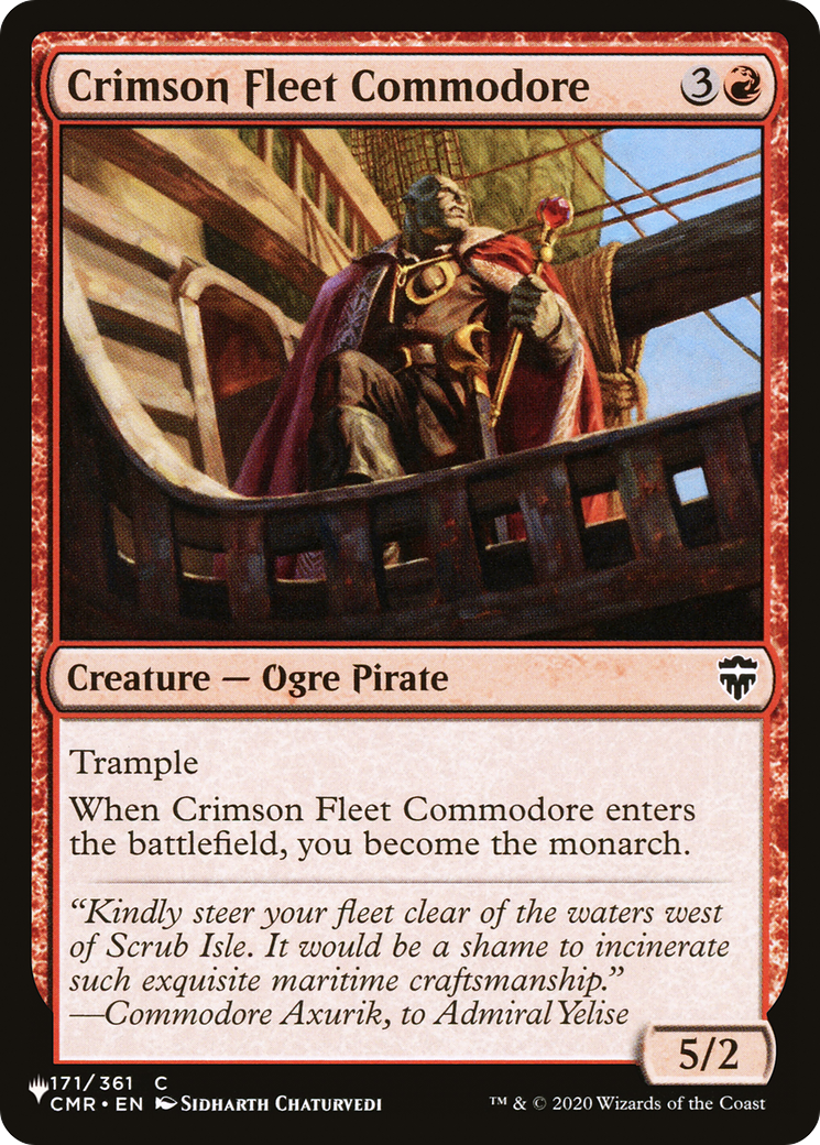 Crimson Fleet Commodore [The List] | Cracking-Singles