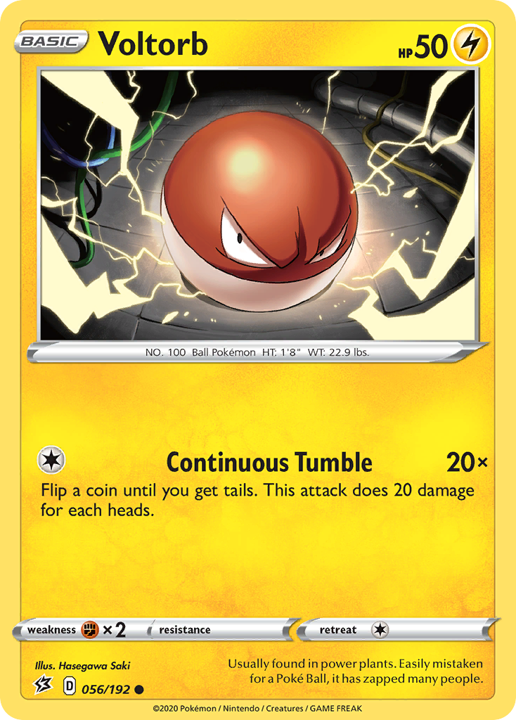 Voltorb (056/192) [Sword & Shield: Rebel Clash] | Cracking-Singles