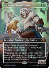 Ajani, Nacatl Pariah // Ajani, Nacatl Avenger (Borderless) (Textured Foil) [Modern Horizons 3] | Cracking-Singles