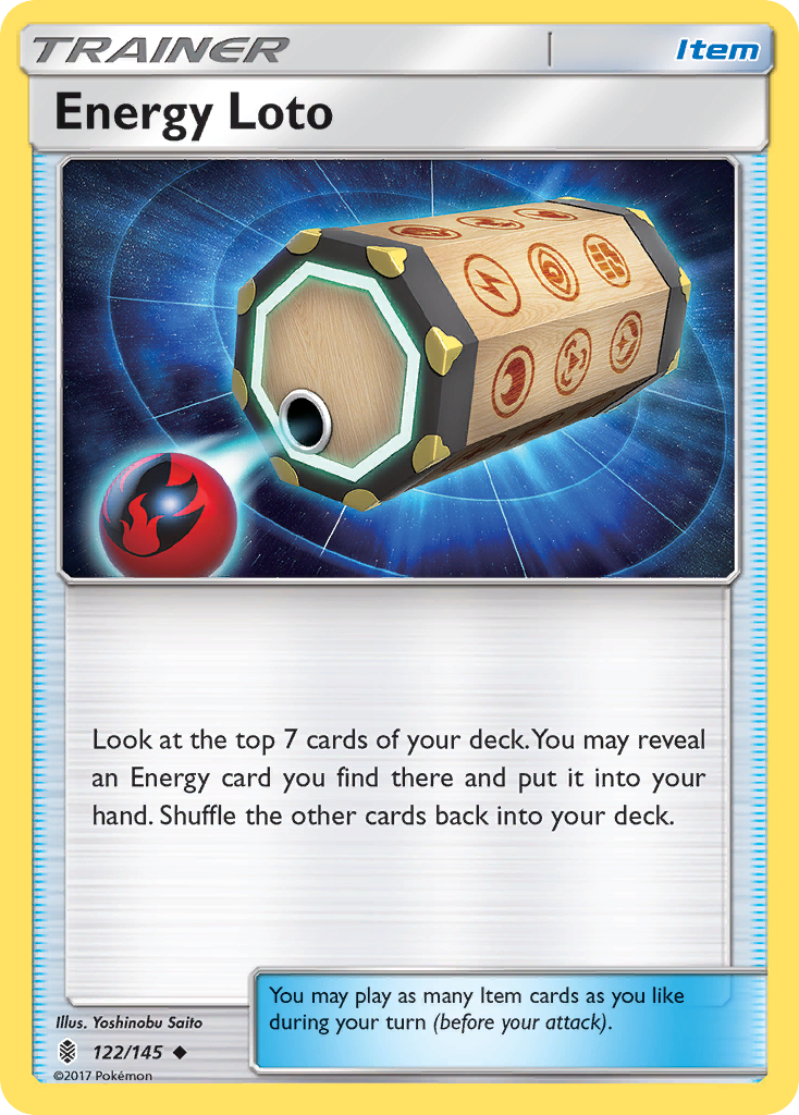 Energy Loto (122/145) [Sun & Moon: Guardians Rising] | Cracking-Singles