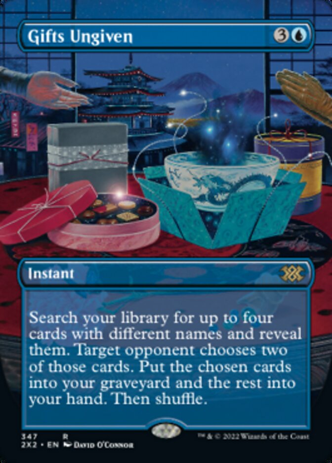 Gifts Ungiven (Borderless Alternate Art) [Double Masters 2022] | Cracking-Singles