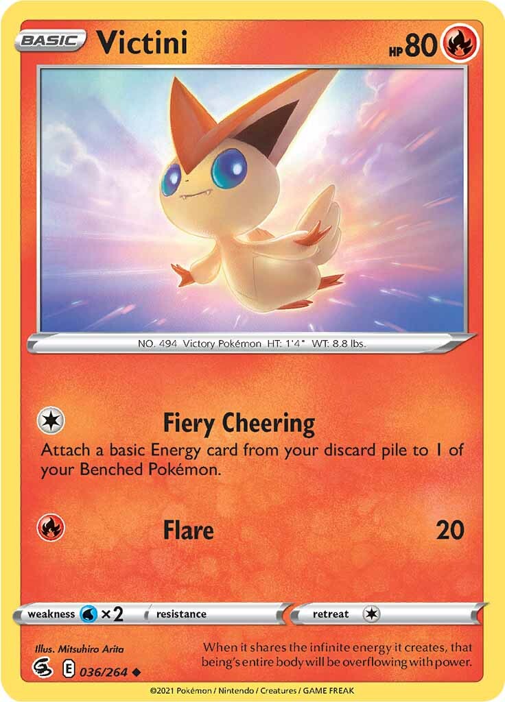 Victini (036/264) [Sword & Shield: Fusion Strike] | Cracking-Singles