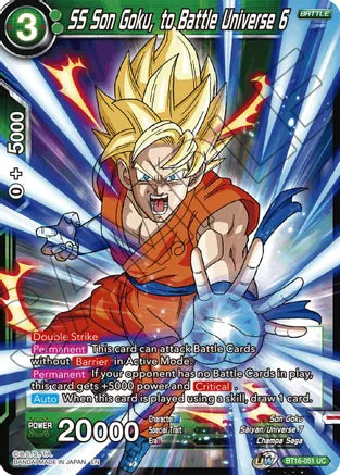 SS Son Goku, to Battle Universe 6 (BT16-051) [Realm of the Gods] | Cracking-Singles