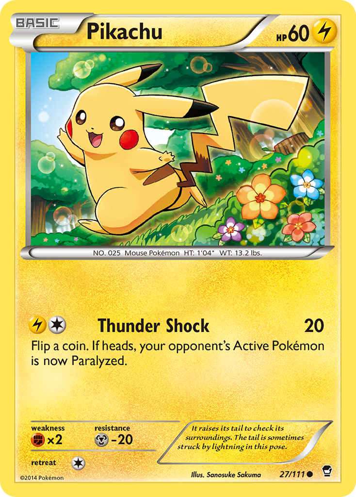 Pikachu (27/111) [XY: Furious Fists] | Cracking-Singles