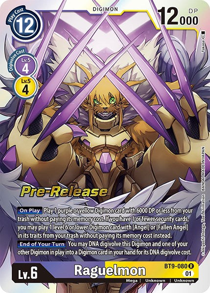 Raguelmon [BT9-080] [X Record Pre-Release Promos] | Cracking-Singles