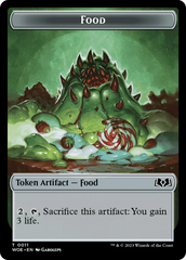 Elemental // Food (0011) Double-Sided Token [Wilds of Eldraine Tokens] | Cracking-Singles