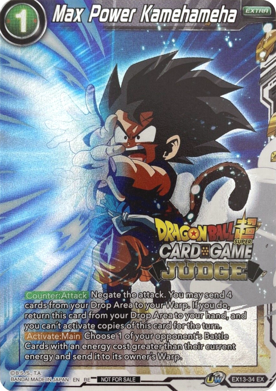 Max Power Kamehameha (Judge) (EX13-34) [Tournament Promotion Cards] | Cracking-Singles