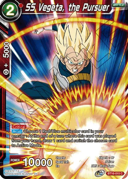 SS Vegeta, the Pursuer (BT16-015) [Realm of the Gods] | Cracking-Singles