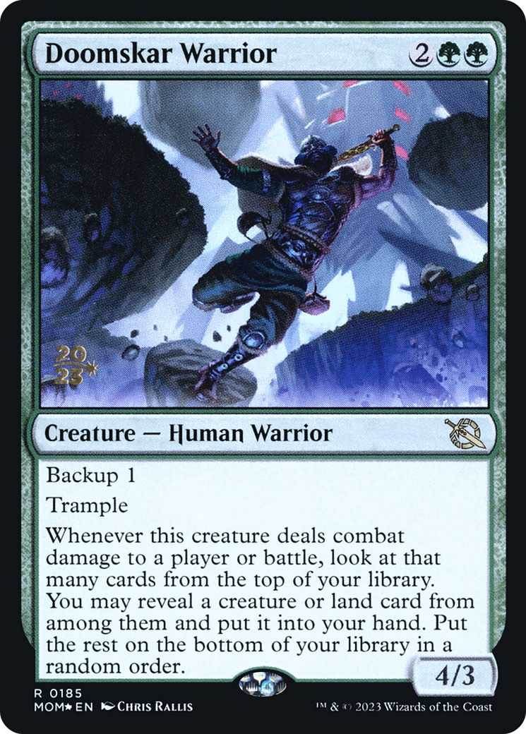 Doomskar Warrior [March of the Machine Prerelease Promos] | Cracking-Singles