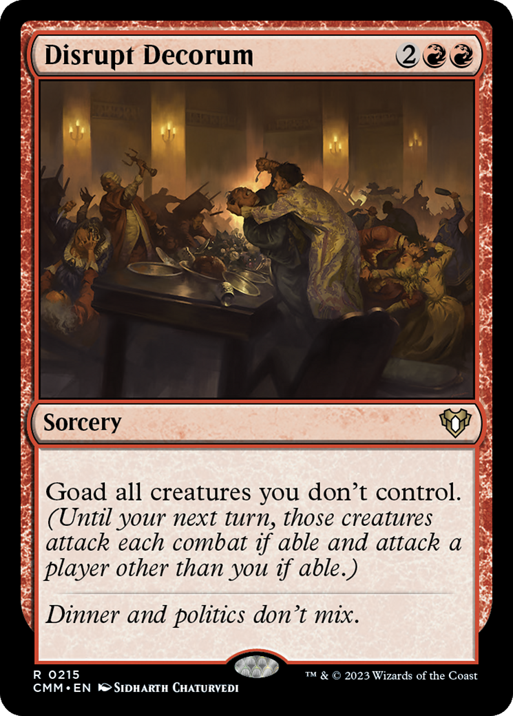 Disrupt Decorum [Commander Masters] | Cracking-Singles