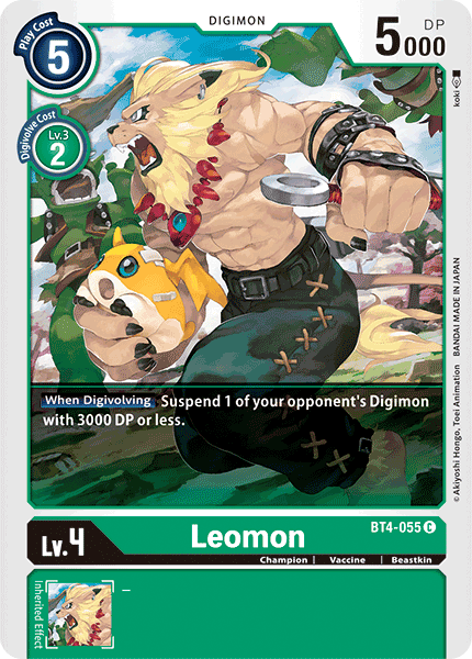 Leomon [BT4-055] [Great Legend] | Cracking-Singles