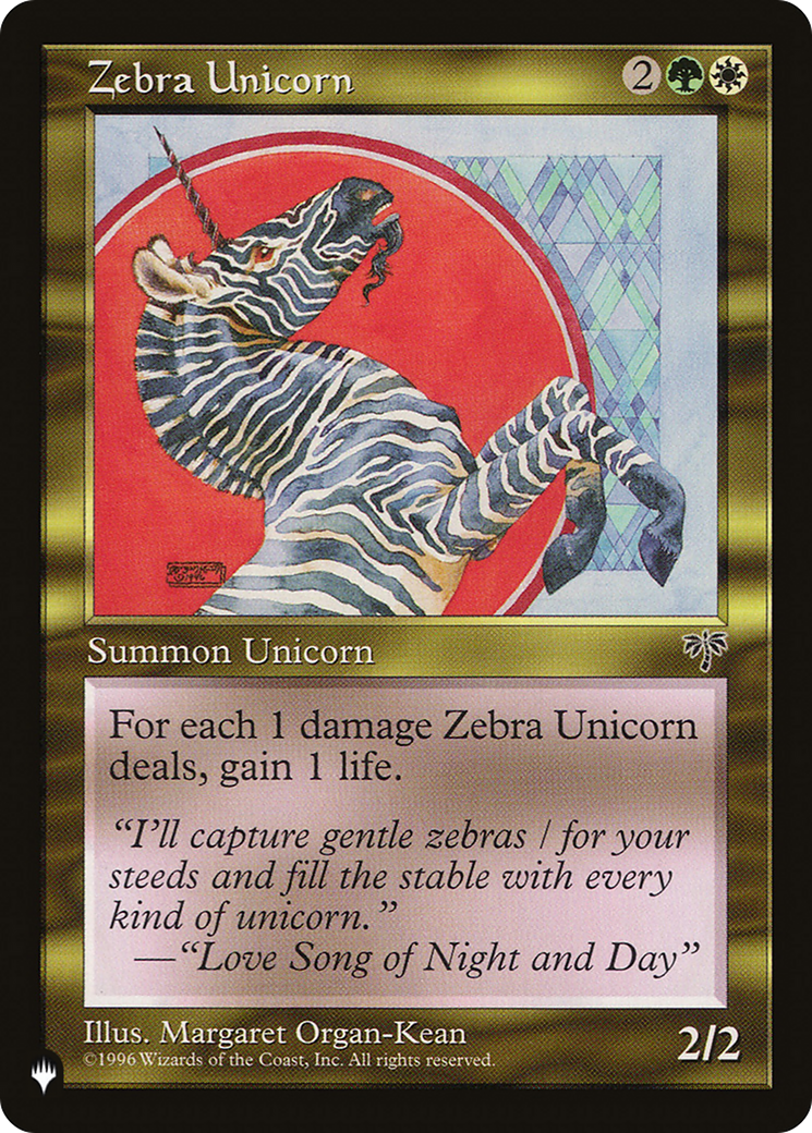 Zebra Unicorn [The List] | Cracking-Singles