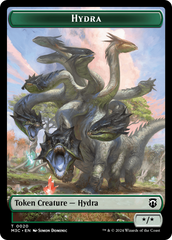 Hydra (Ripple Foil) // Boar Double-Sided Token [Modern Horizons 3 Commander Tokens] | Cracking-Singles