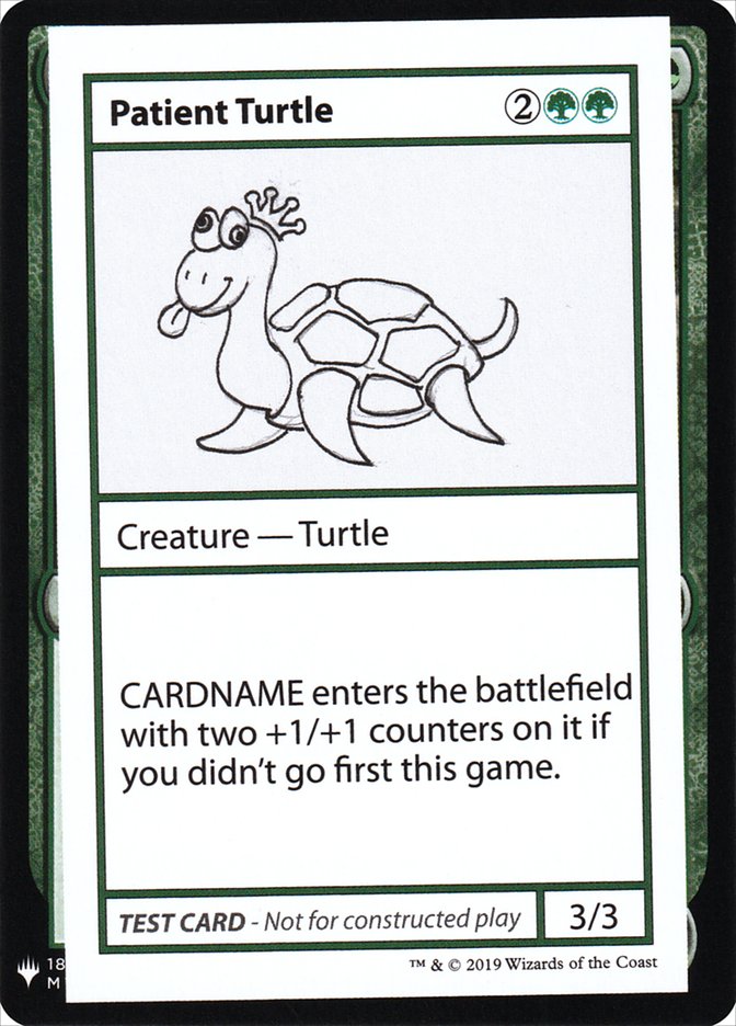 Patient Turtle [Mystery Booster Playtest Cards] | Cracking-Singles