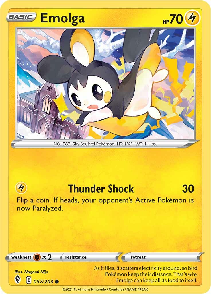 Emolga (057/203) [Sword & Shield: Evolving Skies] | Cracking-Singles