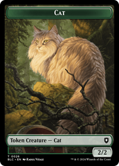 Elemental // Cat Double-Sided Token [Bloomburrow Commander Tokens] | Cracking-Singles