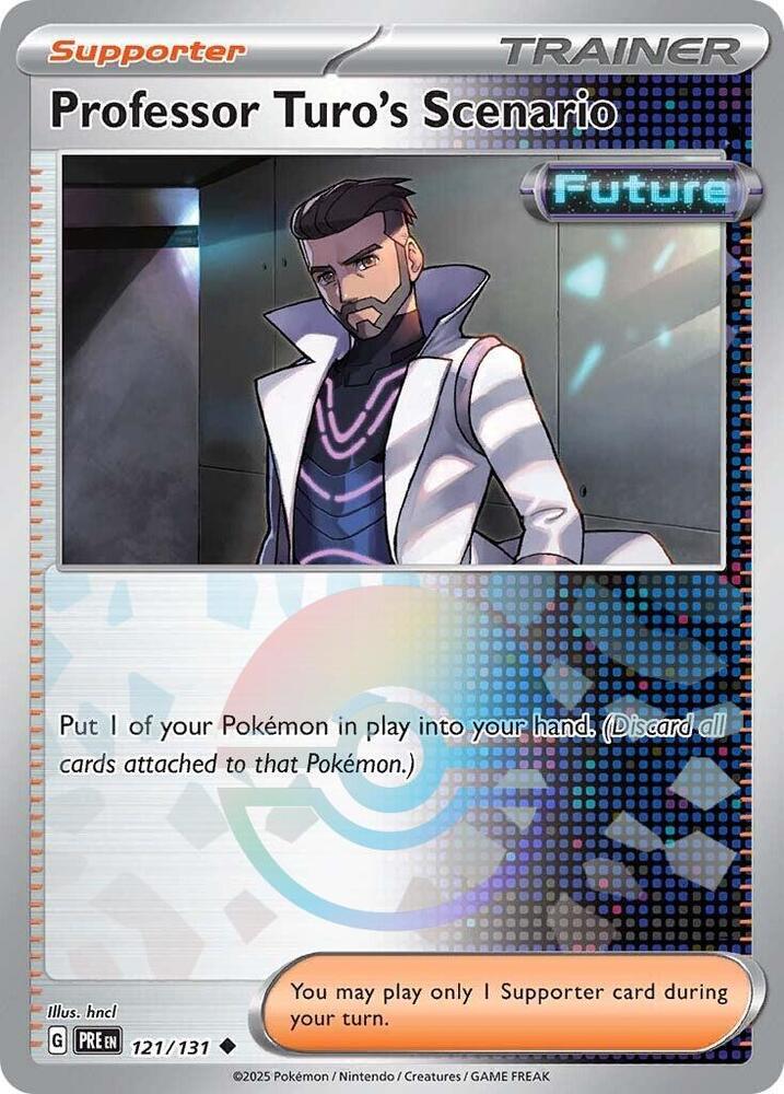 Professor Turo's Scenario (121/131) (Poke Ball Pattern) [Scarlet & Violet: Prismatic Evolutions] | Cracking-Singles