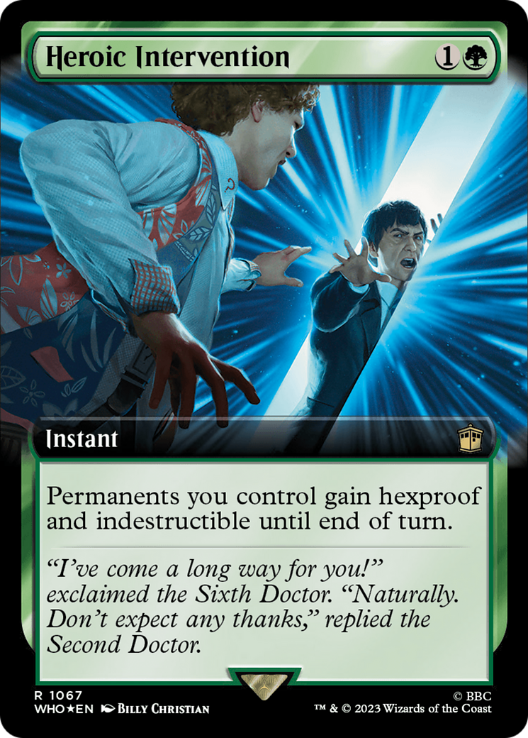 Heroic Intervention (Extended Art) (Surge Foil) [Doctor Who] | Cracking-Singles