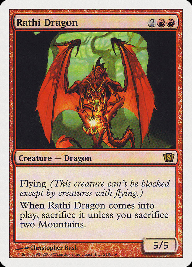 Rathi Dragon (9th Edition) [Oversize Cards] | Cracking-Singles