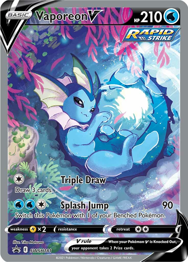 Vaporeon V (SWSH181) [Sword & Shield: Black Star Promos] | Cracking-Singles