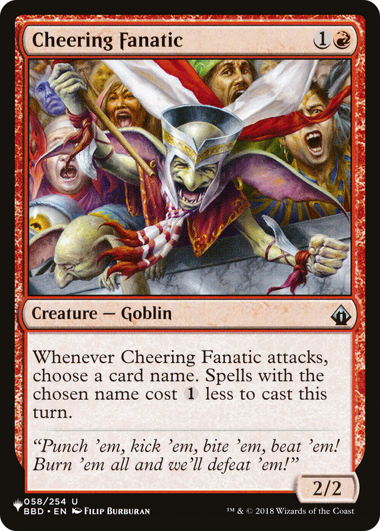 Cheering Fanatic [The List Reprints] | Cracking-Singles