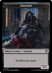 Assassin // Food Double-Sided Token [Outlaws of Thunder Junction Commander Tokens] | Cracking-Singles