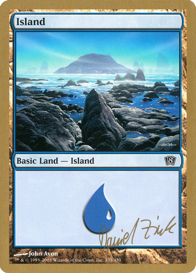 Island (dz335) (Daniel Zink) [World Championship Decks 2003] | Cracking-Singles