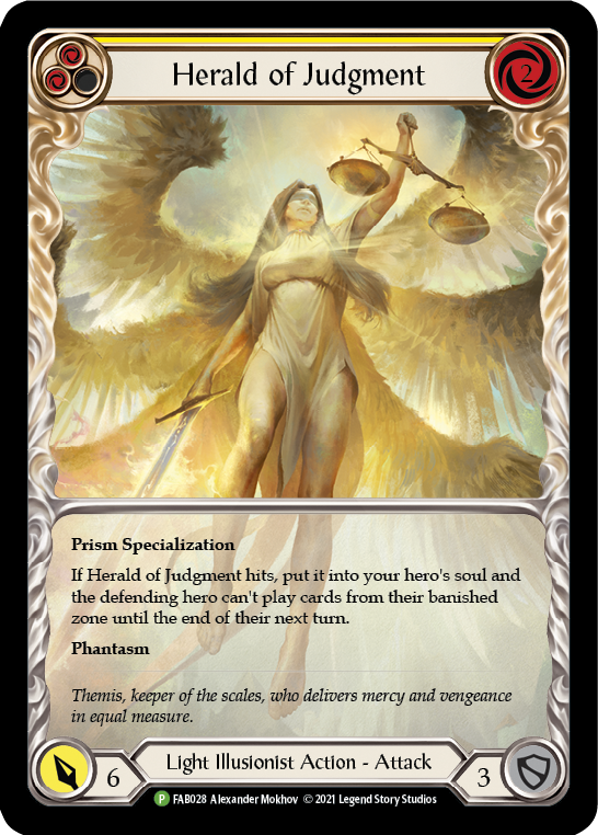 Herald of Judgment [FAB028] (Promo)  Rainbow Foil | Cracking-Singles