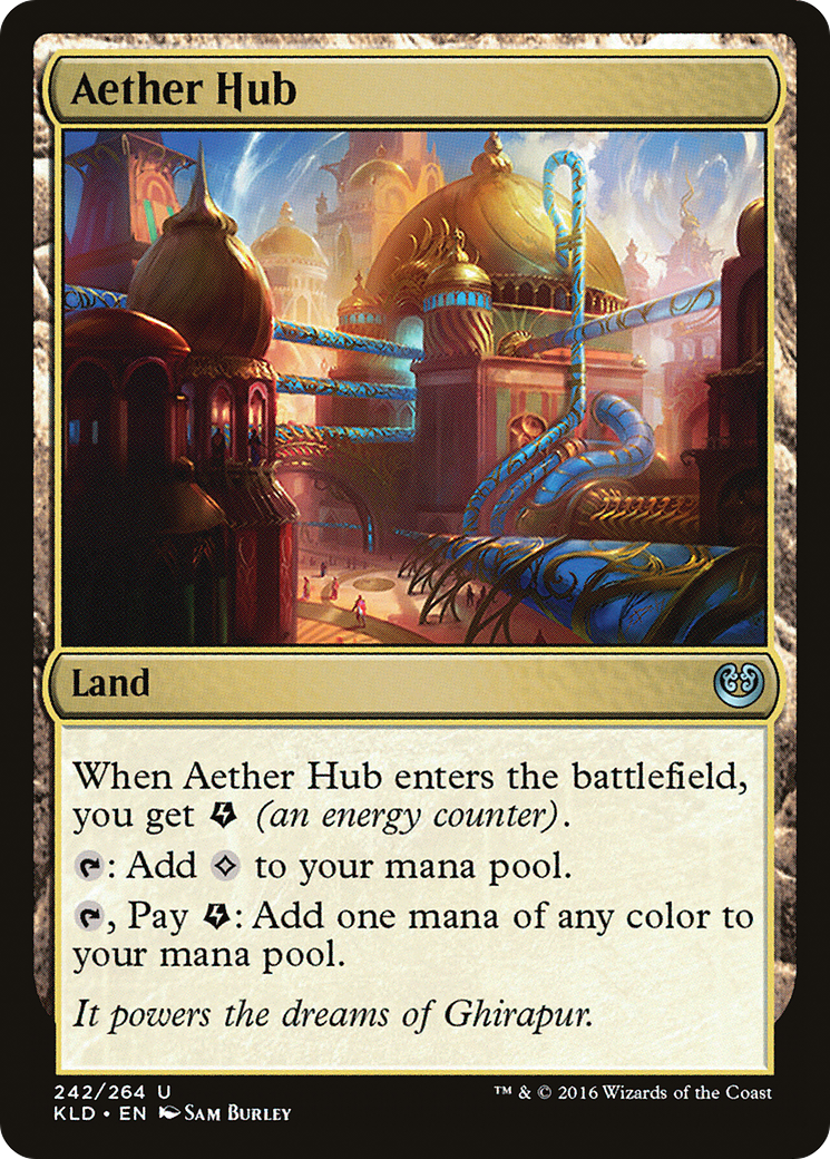 Aether Hub (Ripple Foil) [Modern Horizons 3 Commander] | Cracking-Singles