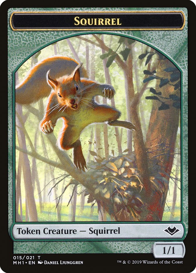 Goblin (010) // Squirrel (015) Double-Sided Token [Modern Horizons Tokens] | Cracking-Singles