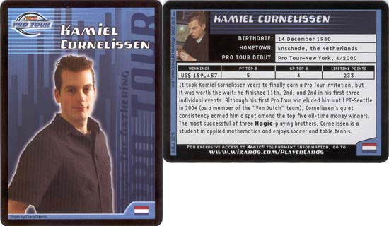 Kamiel Cornelissen (2005) Pro Player Cards English | Cracking-Singles