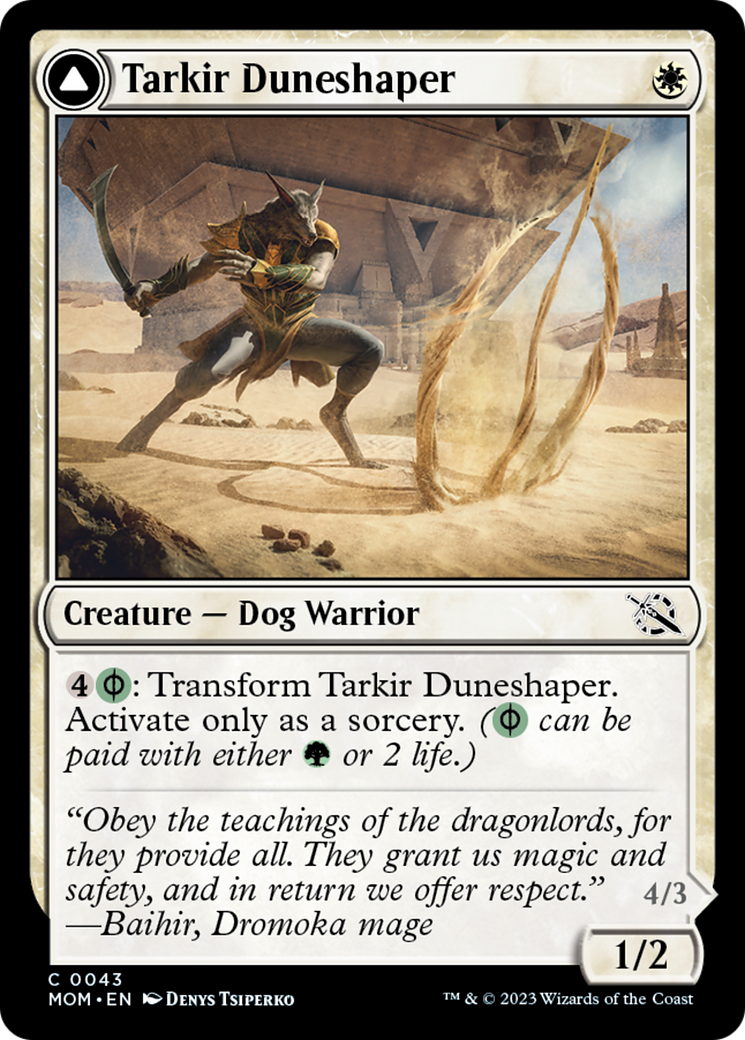 Tarkir Duneshaper // Burnished Dunestomper [March of the Machine] | Cracking-Singles