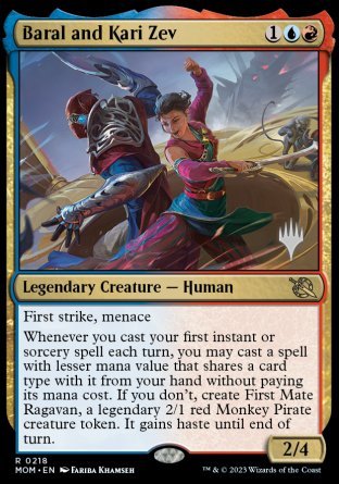 Baral and Kari Zev (Promo Pack) [March of the Machine Promos] | Cracking-Singles