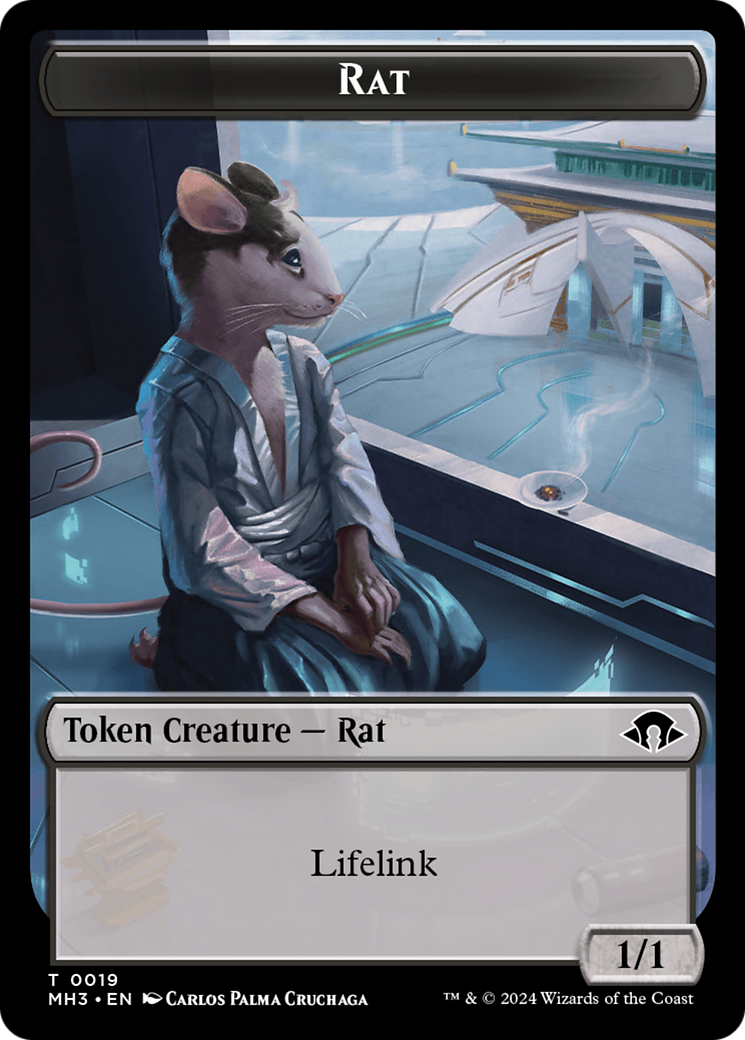 Eldrazi Spawn // Rat Double-Sided Token [Modern Horizons 3 Tokens] | Cracking-Singles