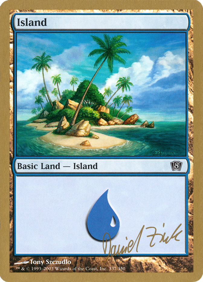 Island (dz337) (Daniel Zink) [World Championship Decks 2003] | Cracking-Singles