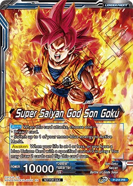 Super Saiyan God Son Goku // SSGSS Son Goku, Soul Striker Reborn (Gold Stamped) (P-211) [Promotion Cards] | Cracking-Singles